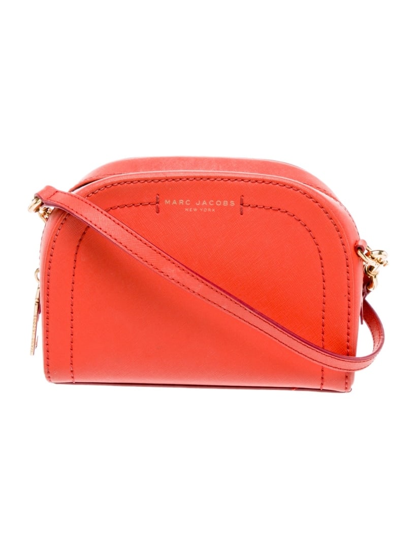 Marc Jacobs Orange Leather Zip Cls Crossbody Bag (1 of 5)