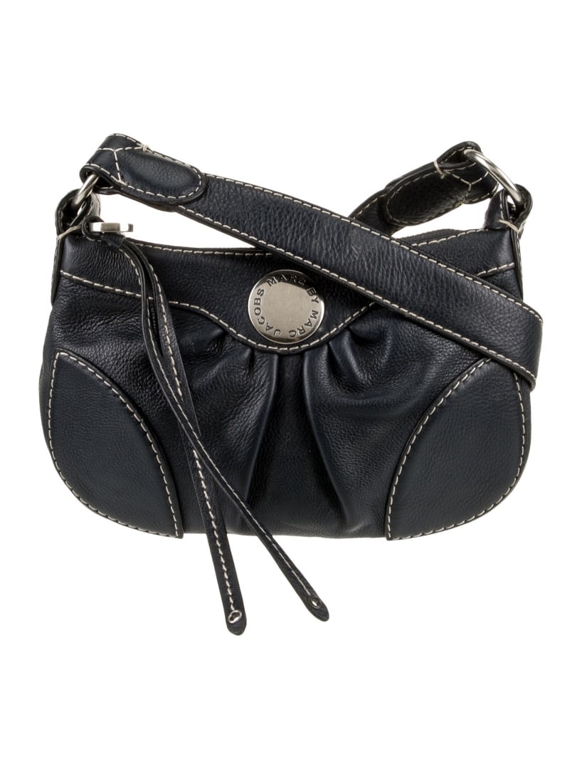 Marc Jacobs Black Leather Zip Cls Shldr Bag (1 of 5)