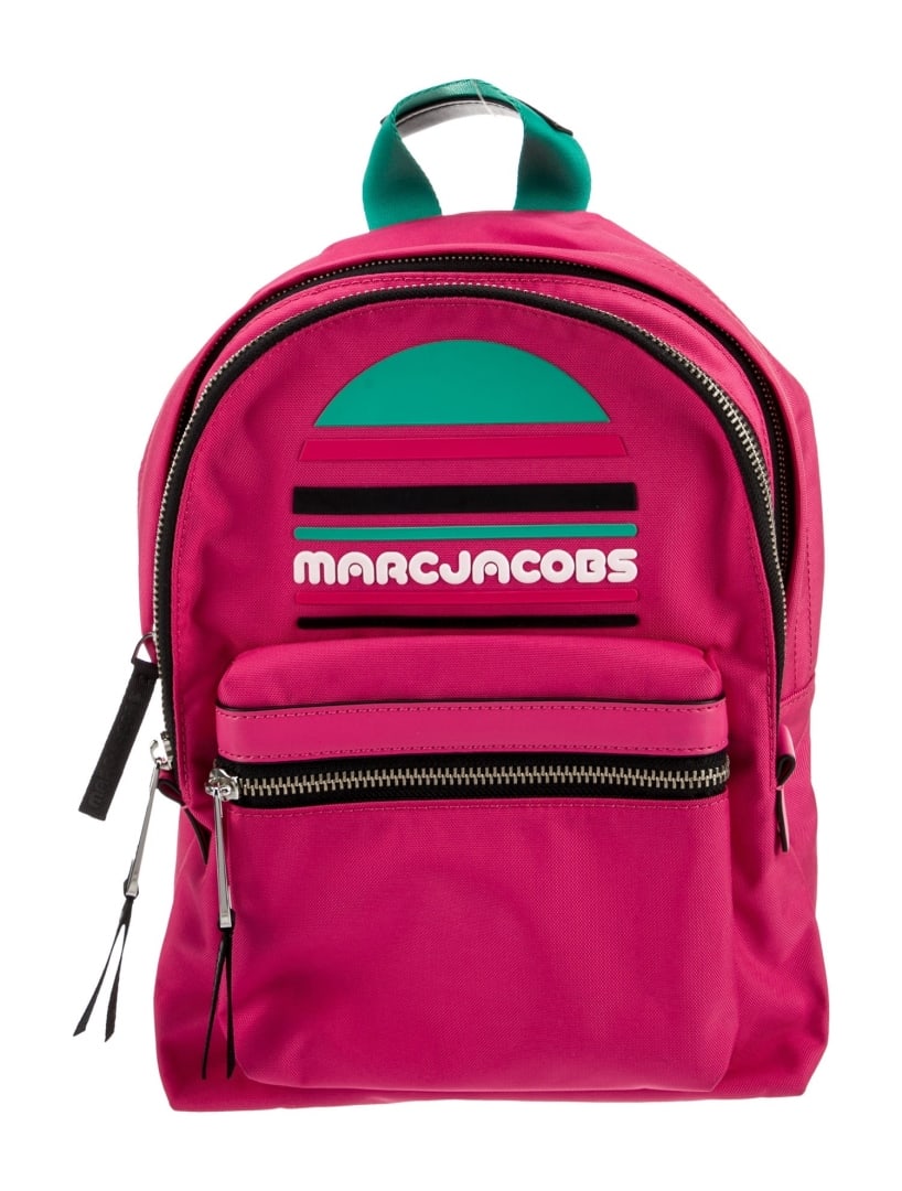 Marc Jacobs Pink Nylon Grosgrain Zip Backpack (1 of 5)