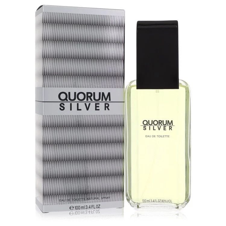 Puig Quorum Silver Men's 3.4 Oz Spray: New, guaranteed authentic cologne! Eau de toilette
