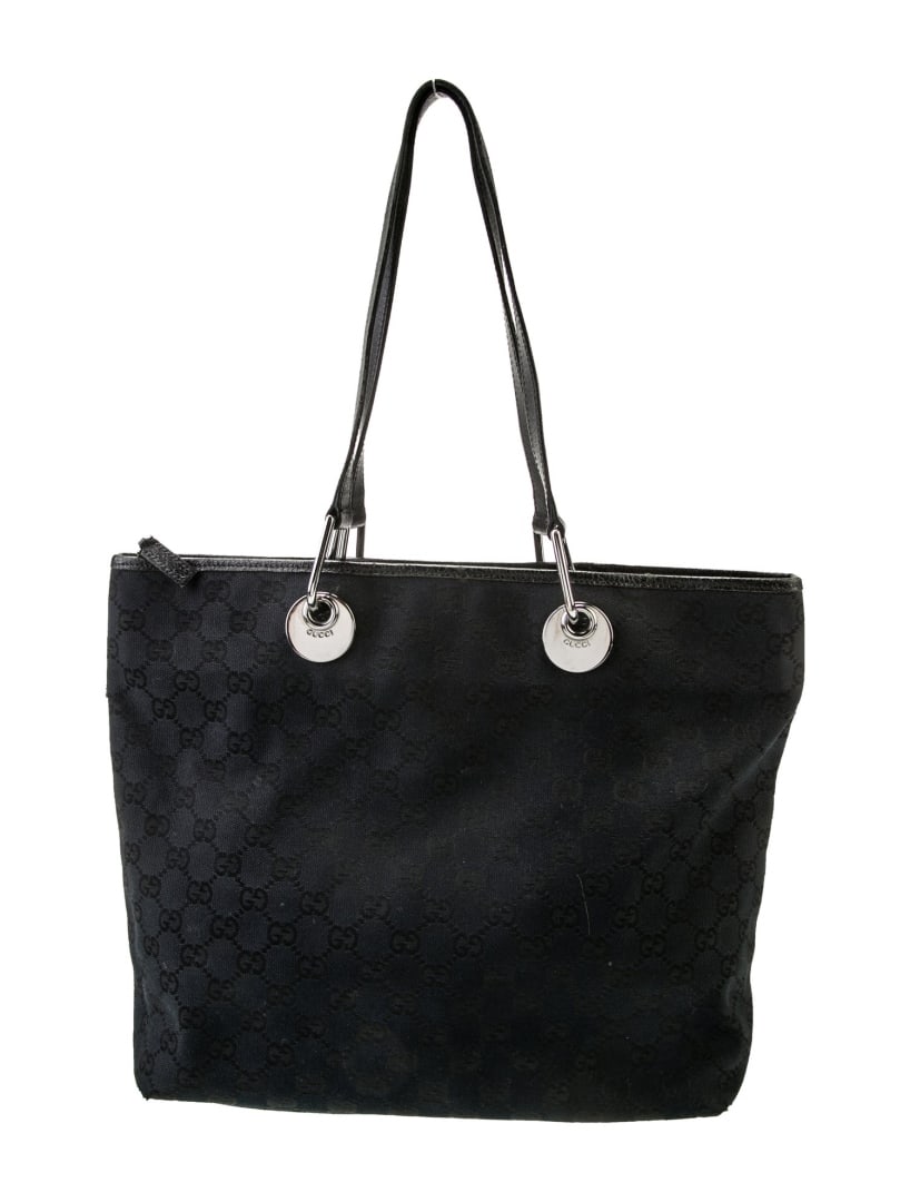 Gucci Eclipse Canvas Silver-tone Hdw Top Hdl Bag (1 of 6)