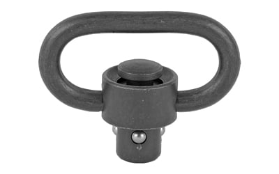 Grovtec Push Button Swivel 1.25" Manganese: This grovtec heavy duty push button swivel in 1. 25? Features a durable manganese phosphate finish with a matte, non-glare surface to minimize reflections. Individually packaged for convenience, this 