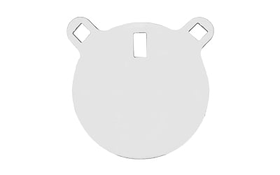 Birchwood Casey Ar500 6" Round Target 3/8" White: This birchwood casey ar500 gong is crafted for durability and precision, providing a reliable shooting surface for training and practice. Made from 3/8-inch ar500 steel, it ensures resilience against