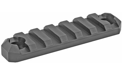 Grovtec 7 Slot Rail Section Mlok Black: This grovtec 7-slot m-lok rail section is a precision-engineered accessory mount designed for tactical versatility and durability. Cnc machined from lightweight, solid aluminum with a rugged type iii