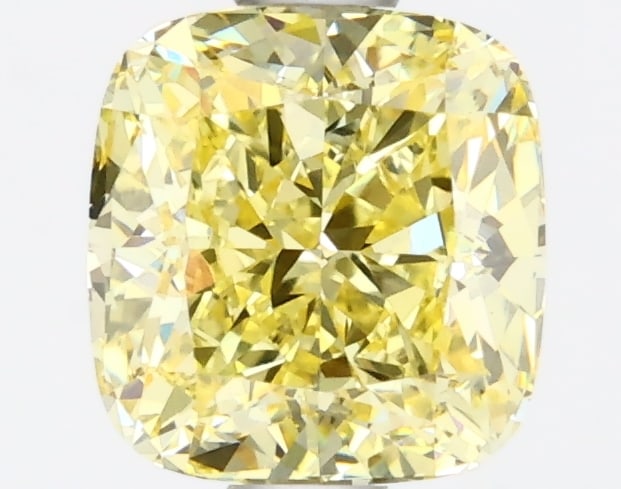 Fancy Yellow Cushion Cut 1.17ct Vs1 Lab Diamond: This igi-certified lab-grown cushion-cut diamond weighs 1. 17 carats and boasts a stunning fancy intense yellow color with vs1 clarity. It has an excellent polish and excellent symmetry with no fluore
