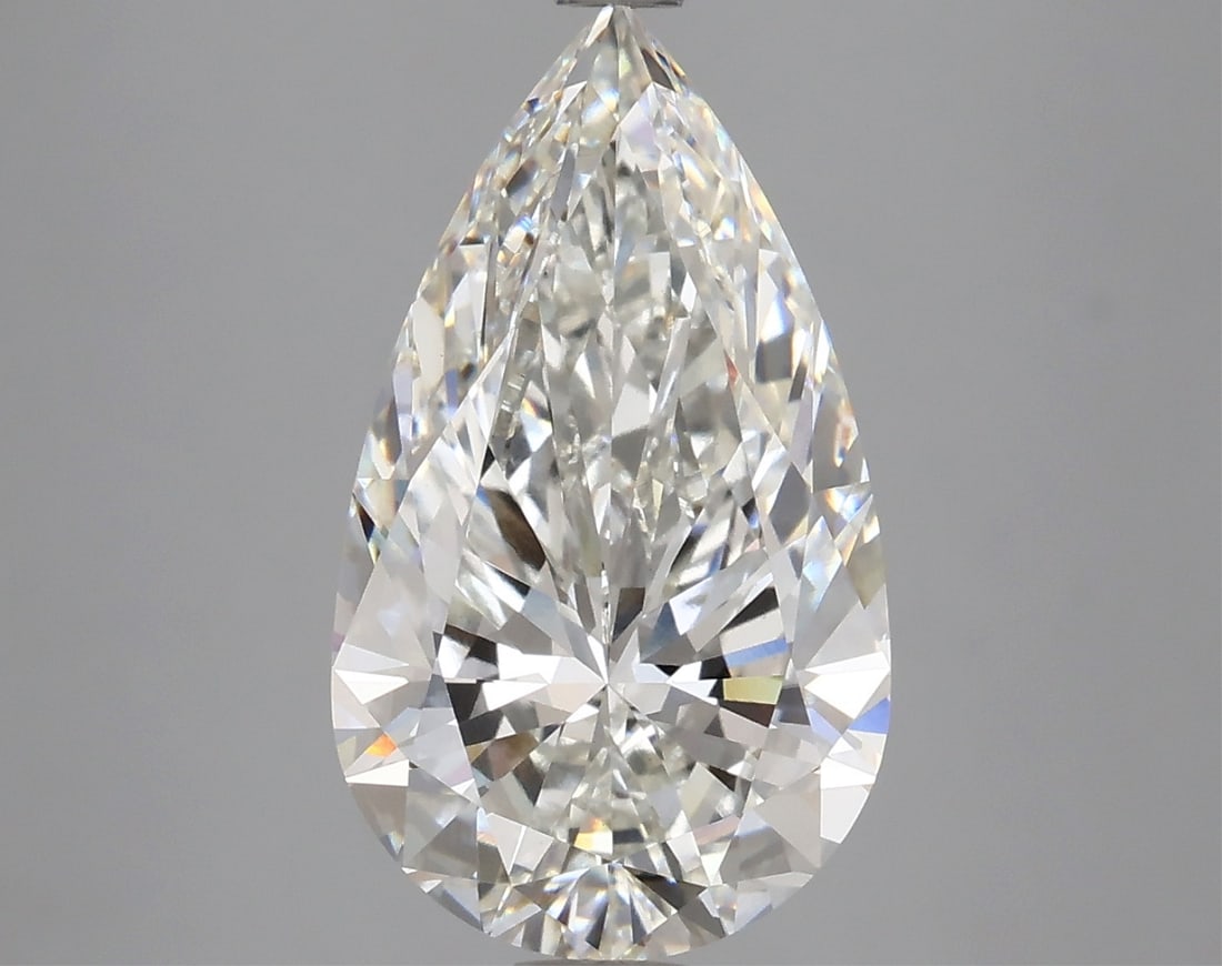 Igi Certified Pear Cut 4.40ct Vs1 Lab Diamond: This igi-certified lab-grown pear-shaped diamond weighs 4. 40 carats, showcasing g color grade and vs1 clarity. It features an excellent polish and excellent symmetry with no fluorescence. This diamon