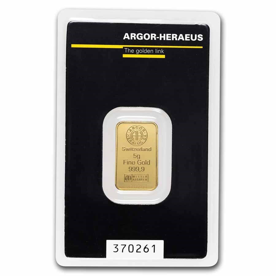 Random 5 Gram Gold Bar (w/ Assay Card) (1 of 4)