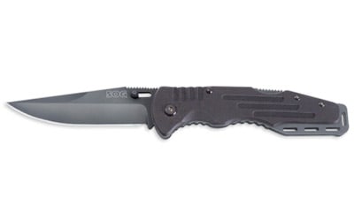 Sog Salute Folding Knife 3.625" Black (1 of 1)