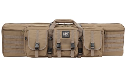 Bulldog Cases Tactical Rifle Case 36" Tan: This bulldog cases deluxe tactical rifle case provides secure and durable storage for a single rifle, designed with a 36-inch soft case construction for lightweight protection. Featuring three front a