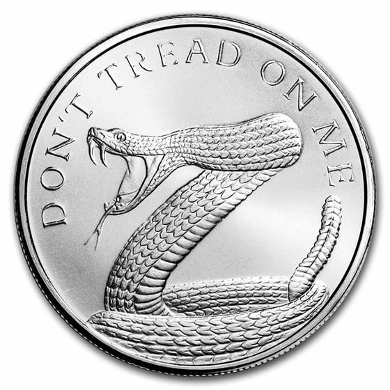 1 Oz Silver Round Don't Tread On Me Snake: The gadsden flag, featuring the classic rattlesnake, was a symbol of the american revolution and is now used in the u.S. Military and throughout popular culture. This 1 oz silver round would make a gr