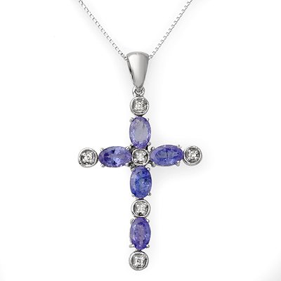 Necklace 3.15ctw ACA Certified Diamond & Tanzanite