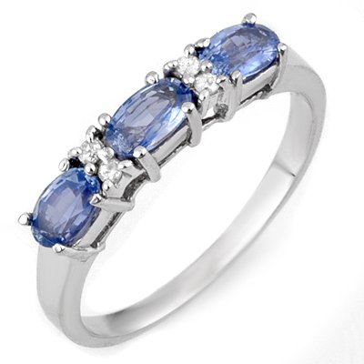 Ring 1.33ctw Diamond & Ceylon Sapphire