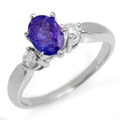 ACA Certified 1.25ctw Diamond & Tanzanite Ring 14K Gold: Lot no.: 1688 GENUINE 1.25 ctw DIAMOND & TANZANITE SOLITAIRE ENGAGEMENT RINGGEMSTONE: 1 OVAL CUT TANZANITE 1.05 ctw (with natural inclusions)DIAMOND: 2 BRILLIANT CUT 0.20 ctwCLARITY: SI3-I2COLOR: H-KG