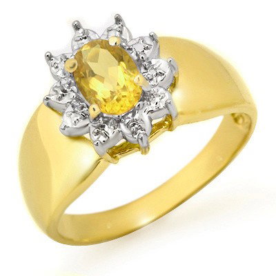 Genuine 0.40 ctw Citrine Ring 10K Yellow Gold: Genuine 0.40 ctw Citrine Ring 10K Yellow Gold * MSRP $540 ---- Gemstone: Natural Citrine----Gemstone color: Orange----Gemstone quality: Good-to-Very Good----Gemstone Cut & Weight: 1 Oval cut @ 0.40 ct