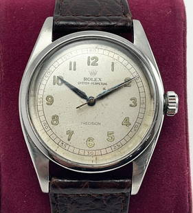 Rolex Oyster Perpetual Precision Ref 6550 'Bubble Back' c.1950's Men's Watch: Rolex Oyster Perpetual Precision Ref 6550 'Bubble Back' c.1950's Men's Watch