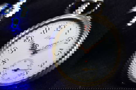 Longines Pocket Watch 0.800 Silver Case Paris 1889 Grand Prix: Longines Pocket Watch 0.800 Silver Case Paris 1889 Grand Prix  This Longi