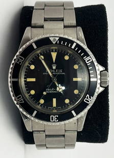 Rolex Vintage Submariner Ref 5513 South African Military c 1970's Men's Watch with Bracelet: Rolex Vintage Submariner Ref 5513 South African Military c 1970's Men's Watch with Bracelet