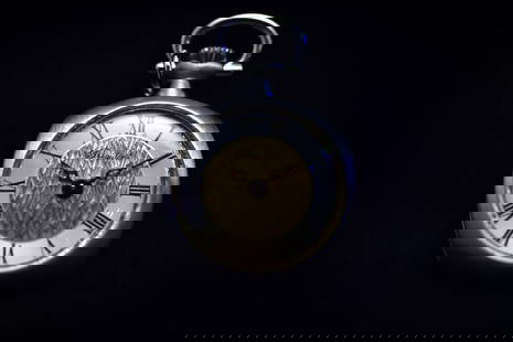 Ladies Pendant President Pocket Watch Silver Mechanical Wind: Ladies Pendant President Pocket Watch Mechanical Wind