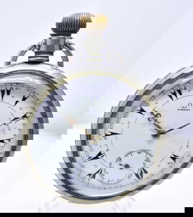 Omega Ottoman Empire Pocket Watch Swing Out c.1900: Omega Ottoman Empire Pocket Watch Swing Out c.1900  DETAILS