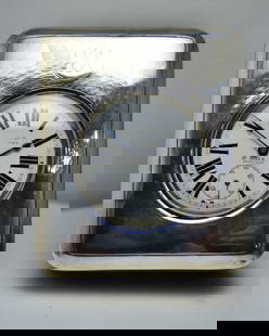 Sterling Silver Case 8 Day Pocket Watch Desk Clock: Sterling Silver Case 8 Day Pocket Watch Desk Clock&nbsp;  DETAILS<
