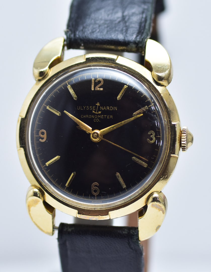 Ulysse Nardin Locle Suisse 10k Gold Men's Wristwatch c1940/50 (1 of 3)