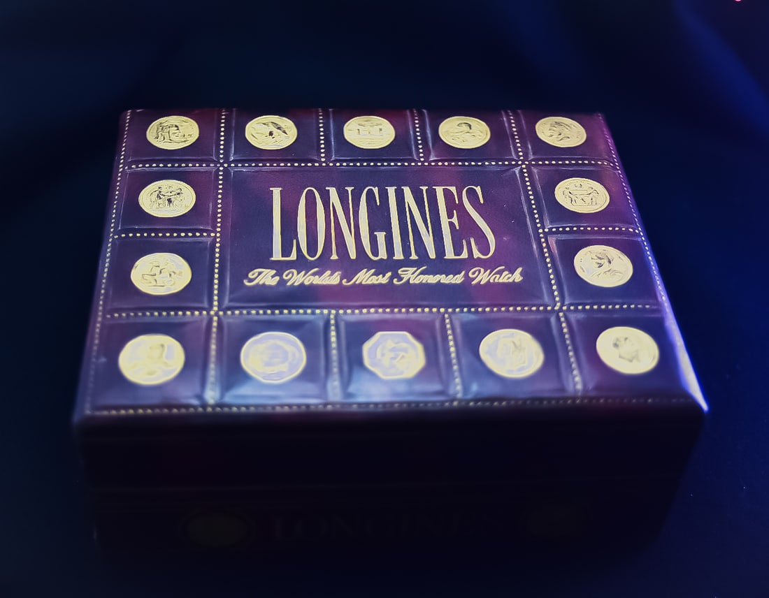 Longines Vintage Watch Presentation Box - C1960's Maroon: Longines Vintage Watch Presentation Box - C1960's Maroon
