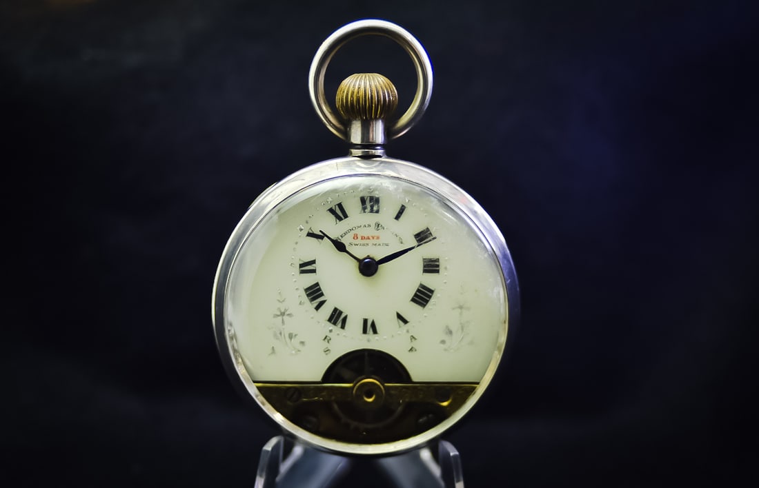 Hebdomas Patent 8 Day Pocket Watch c.1915 (1 of 5)