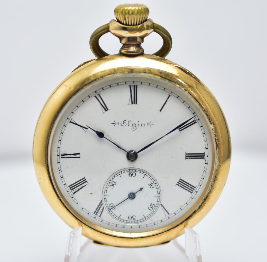 Elgin Pocket Watch Gold Filled c.1930 (1 of 5)