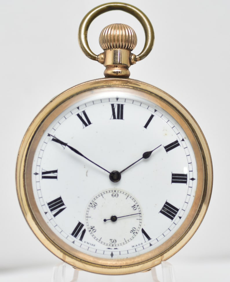 Minerva Gent's High Grade Swiss 15j Gold Filled Pocket Watch c.1920 (1 of 6)