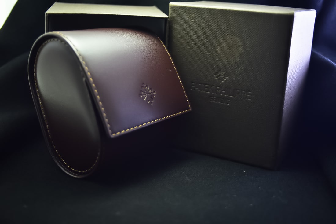 Patek Philippe Travel Watch Pouch Box With Card, Cushion and Box (1 of 1)