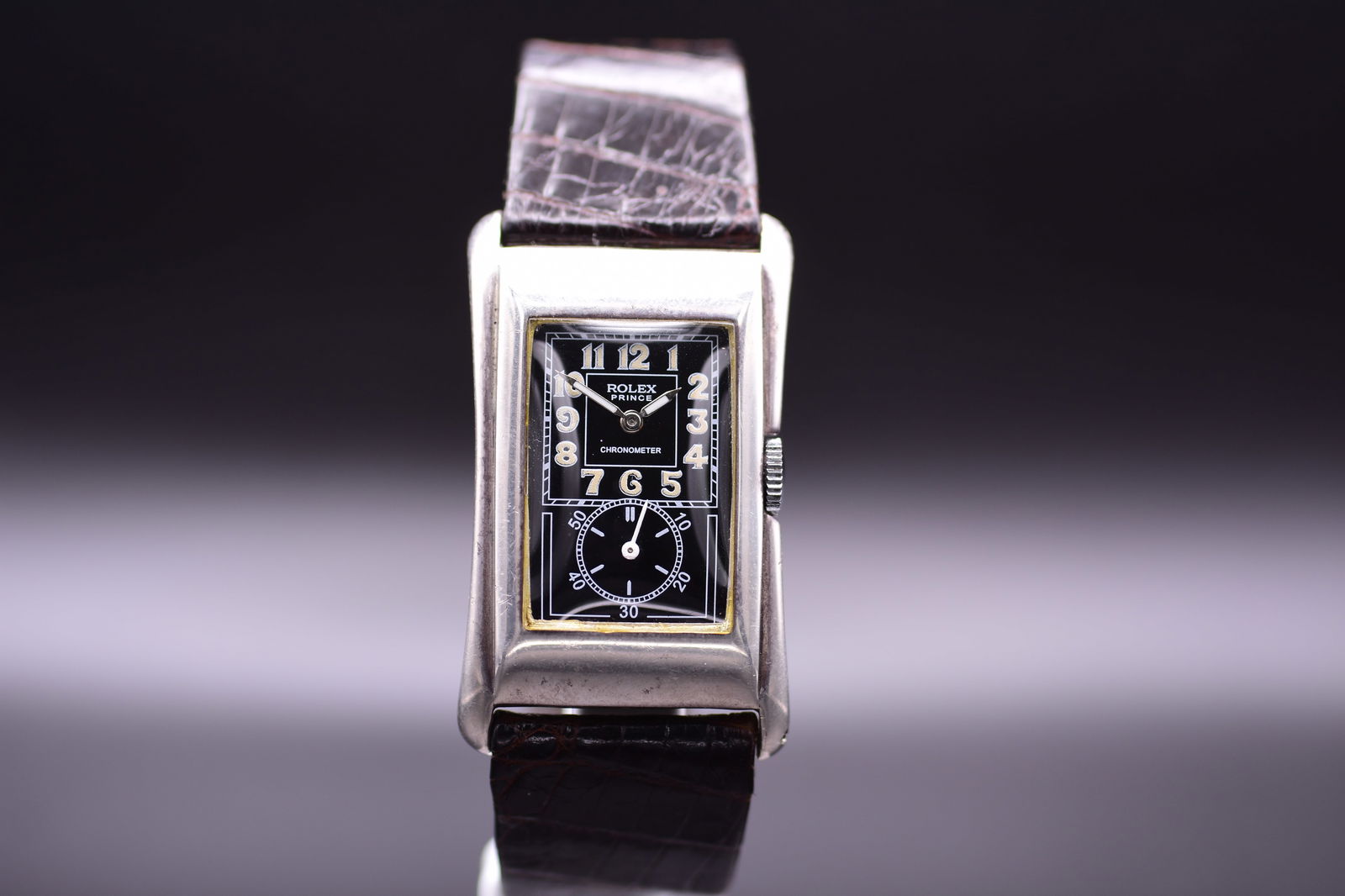 Rolex Prince Chronometer Rare Doctors Watch Sterling Silver Ref 971U (1 of 4)