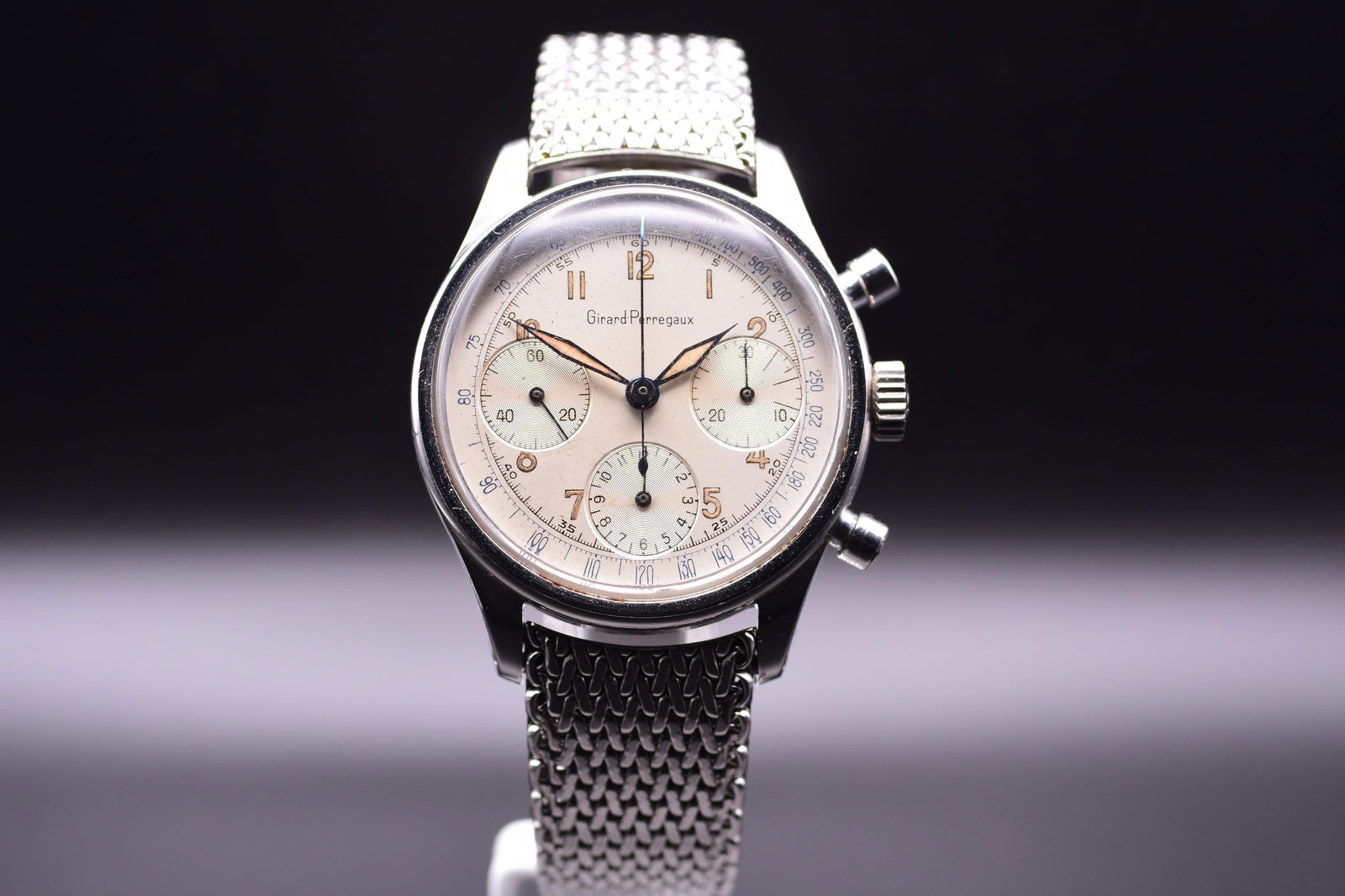 Girard Perregaux Radium Dial Chronograph C.1950's Men's Watch Valjoux 72 (1 of 6)