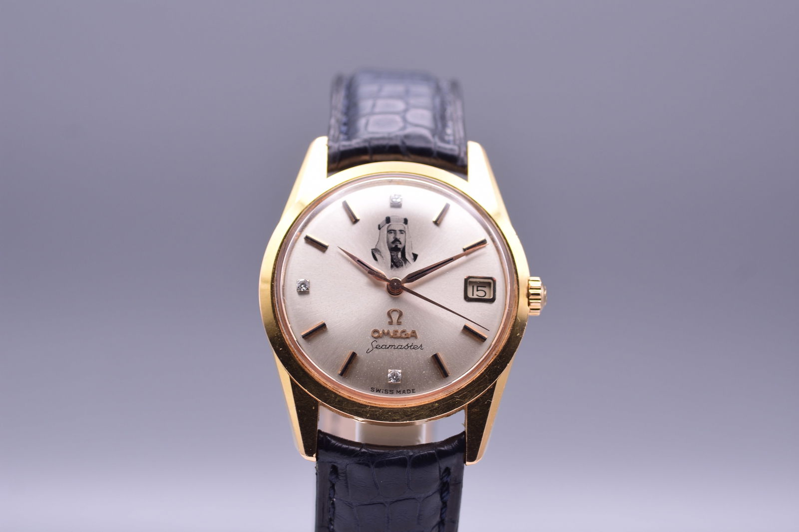 OMEGA Seamaster 18k Pink Gold Automatic Royal Heritage Wristwatch with Diamond-Set Dial for the (1 of 7)