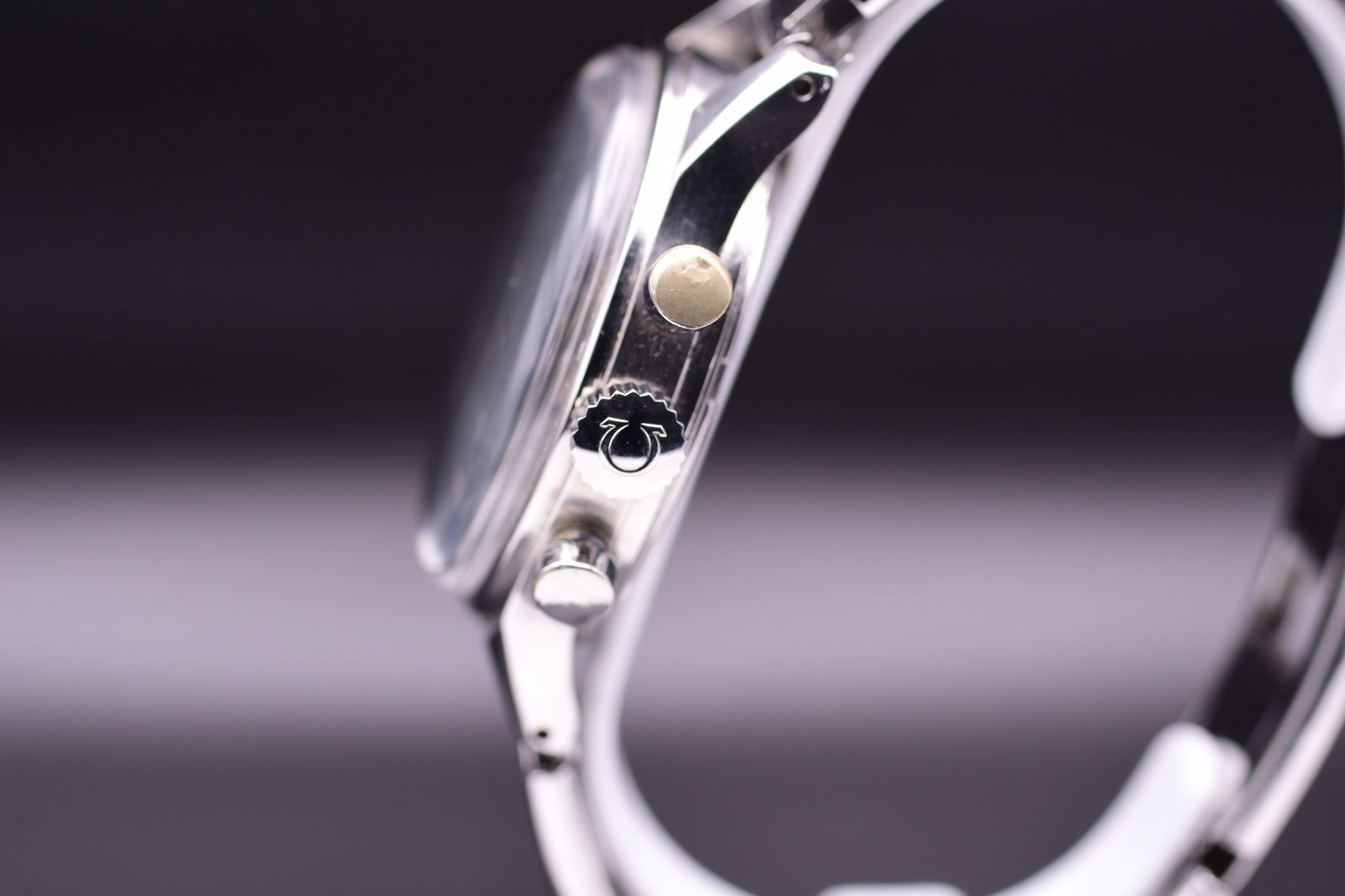 Omega Rare Chronograph Ref 2287-1 Tropical Dial Men's Wristwatch C.1948 Including Box - 4