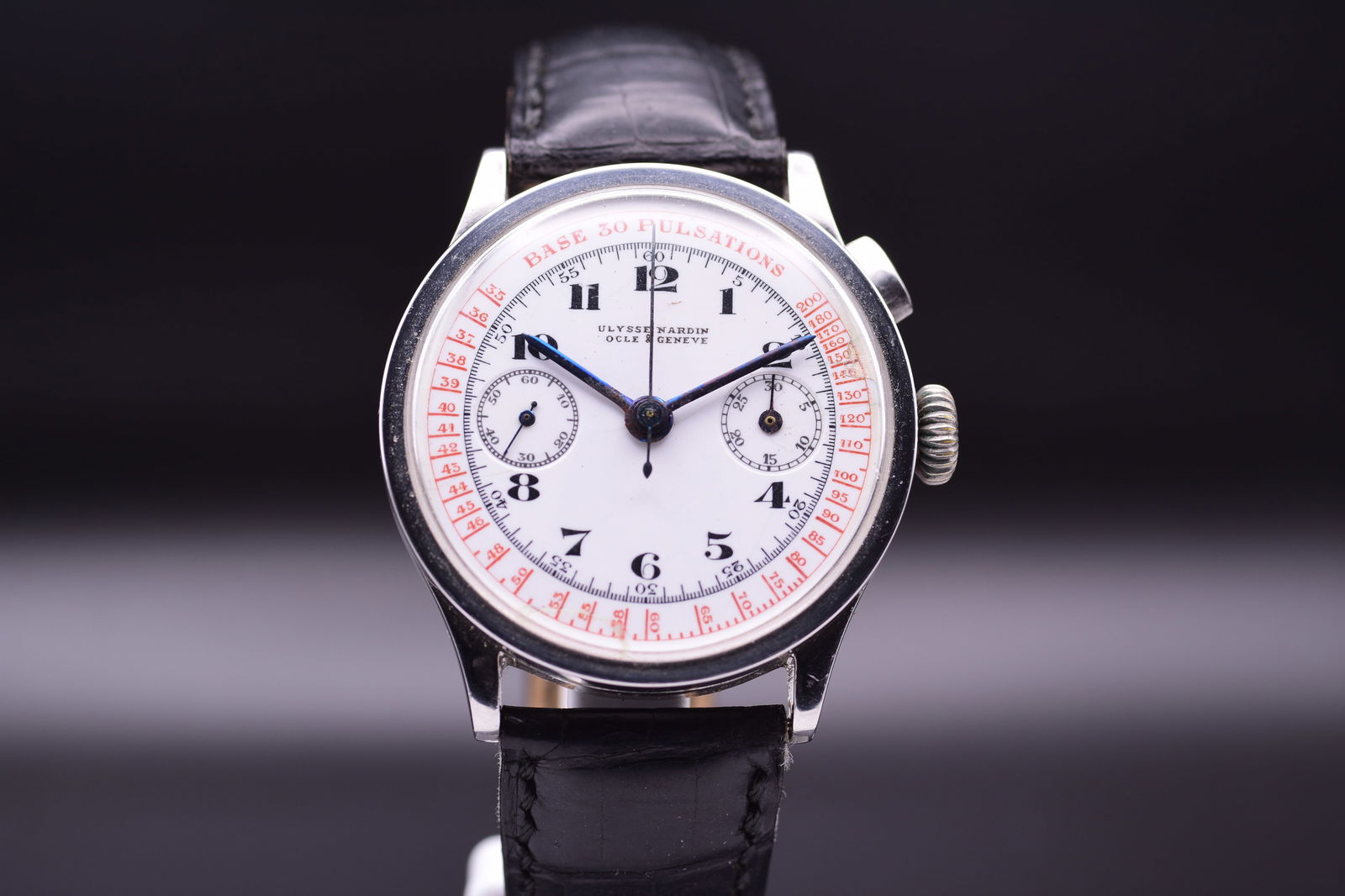 Ulysse Nardin Locle Geneve "Drs. Pulsation" Enamel Dial Mono Pusher Chronograph "Drs. Pulsation" (1 of 5)