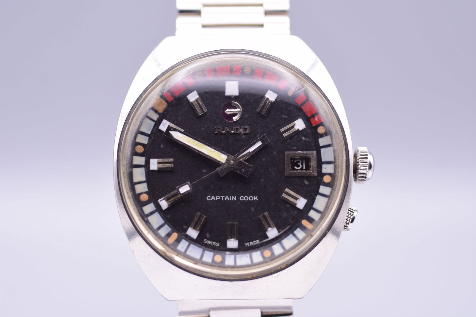 Rado Captain Cook MK II Men's Diving Watch with Bracelet c.1970's (1 of 7)