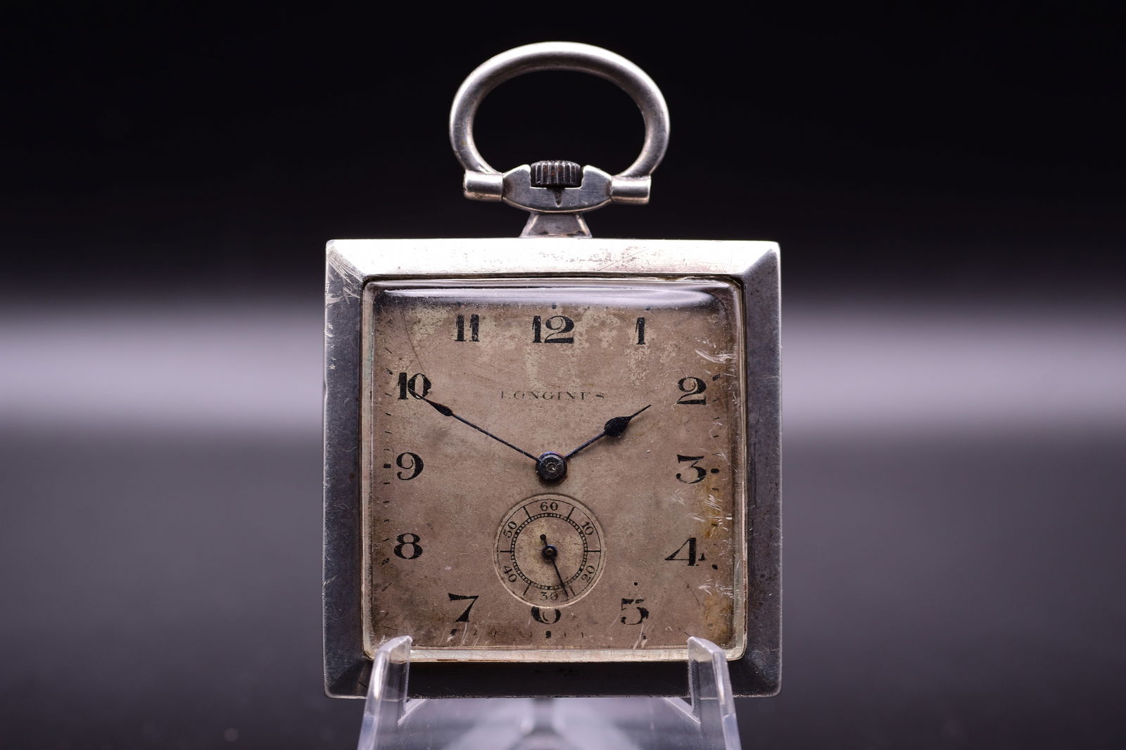 Longines: A Significant Transitional Art Deco .900 Silver Pocket Watch, 40mm, c.1911 (1 of 3)
