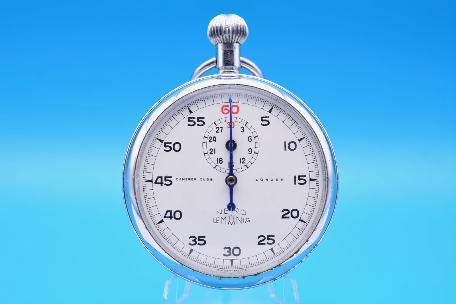 Nero Lemania Mechanical Stopwatch, Retailed by Camerer Cuss & Co. London, c.1966 (1 of 3)