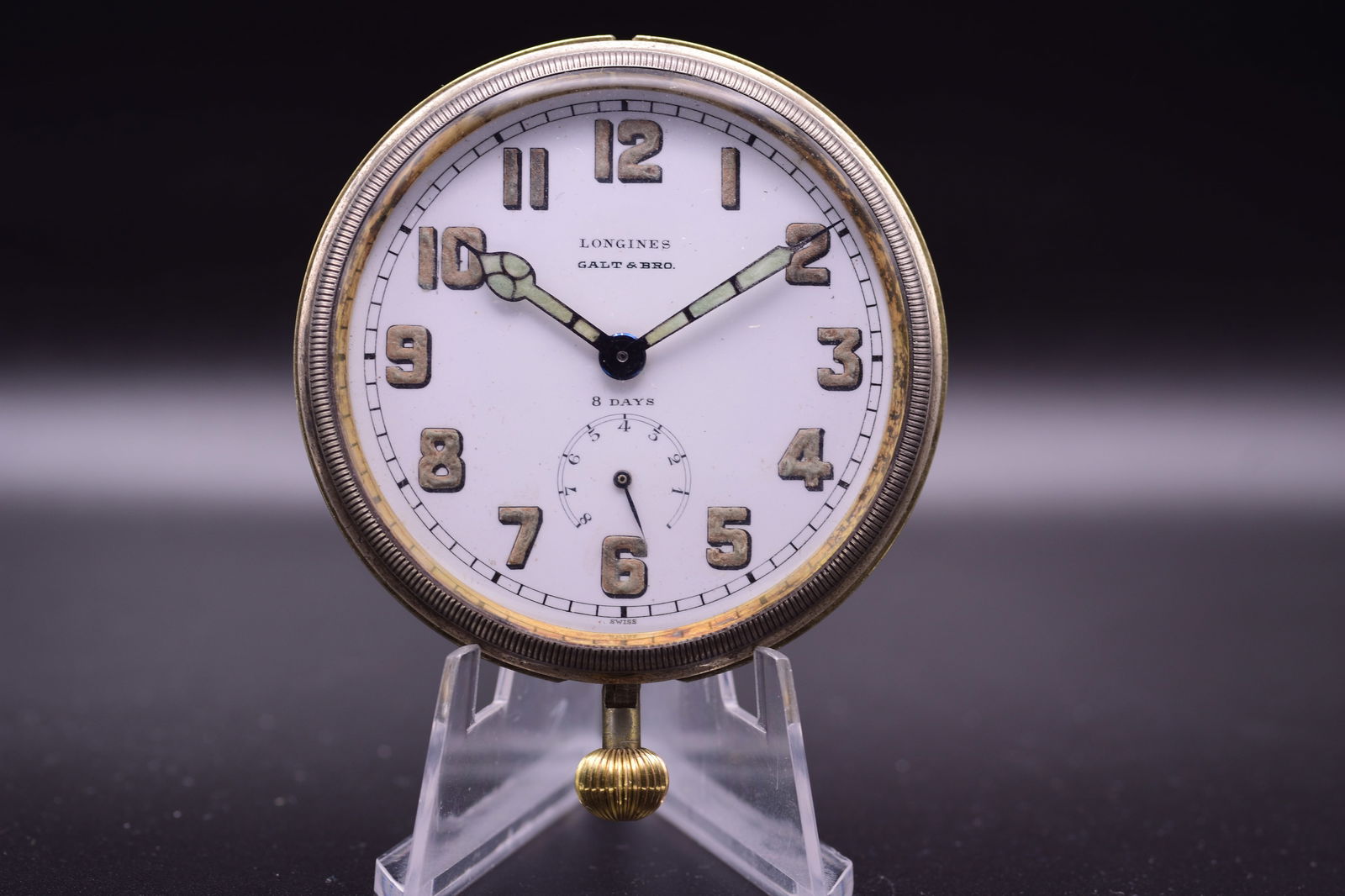 Longines, The Statesman’s Choice: A Rare 8-Day "Goliath" Pocket Watch, Retailed by Galt & Bro 1922 (1 of 5)