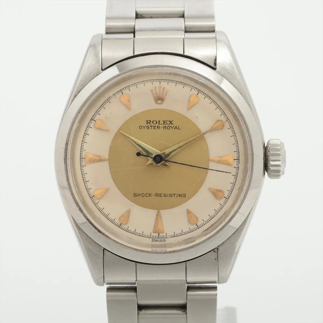 Rolex Oyster Royal Ref. 6444 c 1955 Silvered Two-Tone Dial Stainless Steel Bracelet (1 of 6)