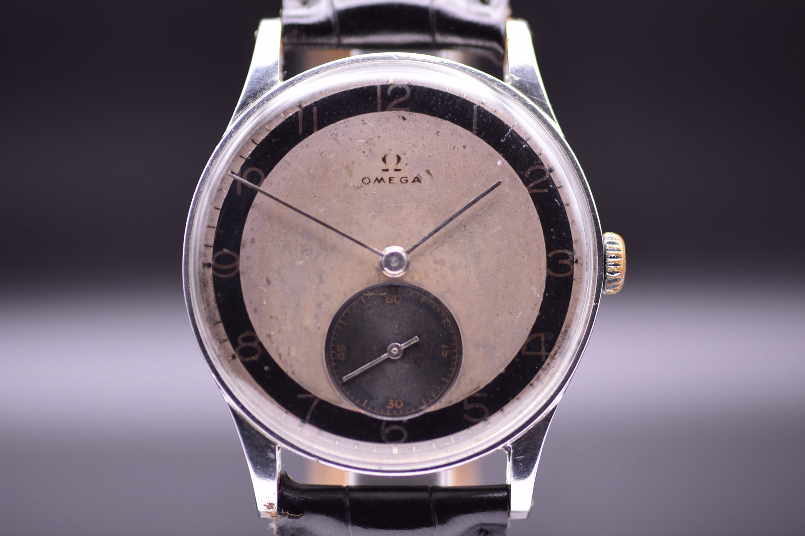 Omega Jumbo Oversized Stainless Steel Bullseye Watch 1941 (1 of 7)