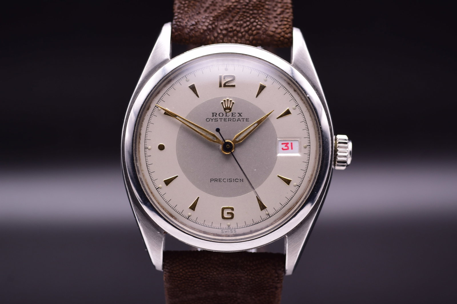 Rolex Oysterdate Precision Ref. 6094 with 'Roulette' Date Wheel 1953 (1 of 6)