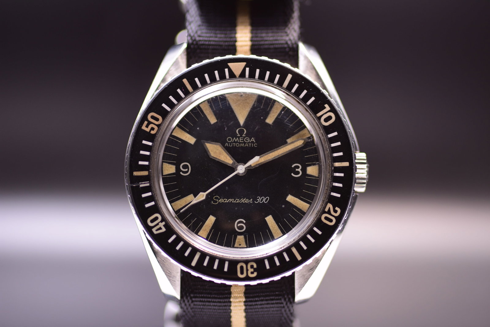 Omega Seamaster 300 165.024 'Big Triangle' Exceedingly Rare Diver's Wristwatch C 1966 (1 of 9)