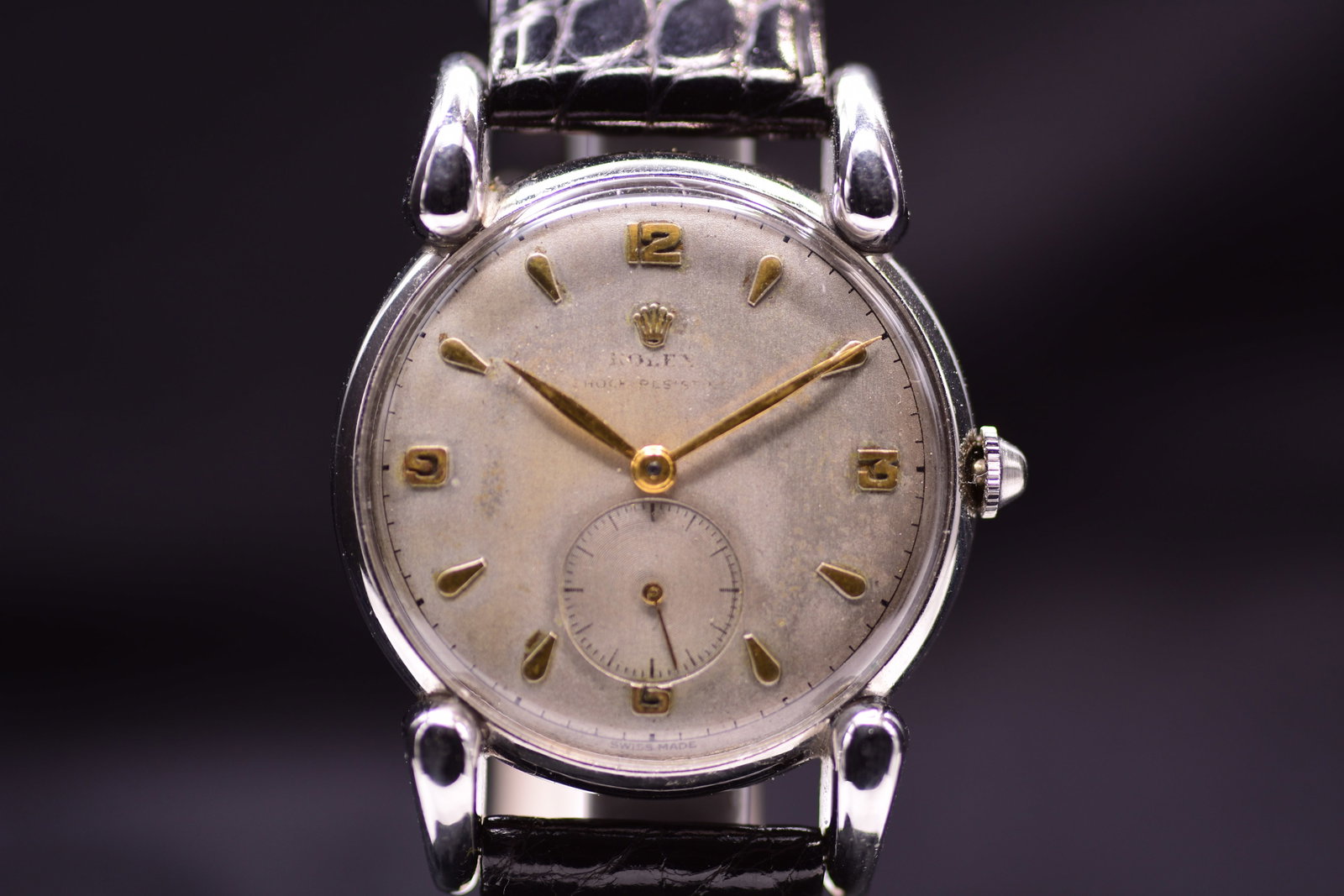 Rolex Precision 'Grasshopper' Ref: 4367 Exceptionally Rare Gentleman's 'Horn Lugs' Manual Wind (1 of 7)