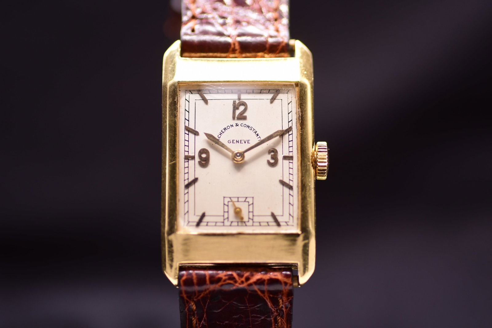 Vacheron & Constantin 3996 Fine Gentleman's 18k Yellow Gold Manual Wind Wristwatch c 1945 (1 of 7)