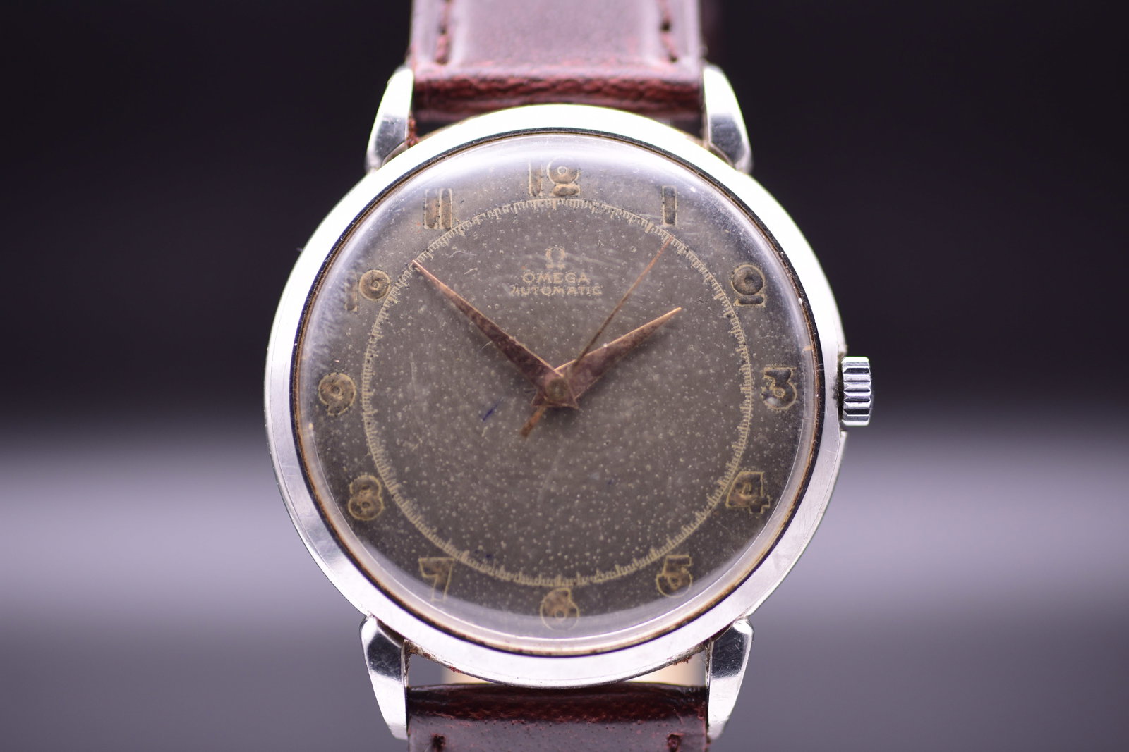 Omega Ref. 2446-1 Pre Seamaster Wristwatch Striking Gilt Dial Patina 1951 (1 of 7)