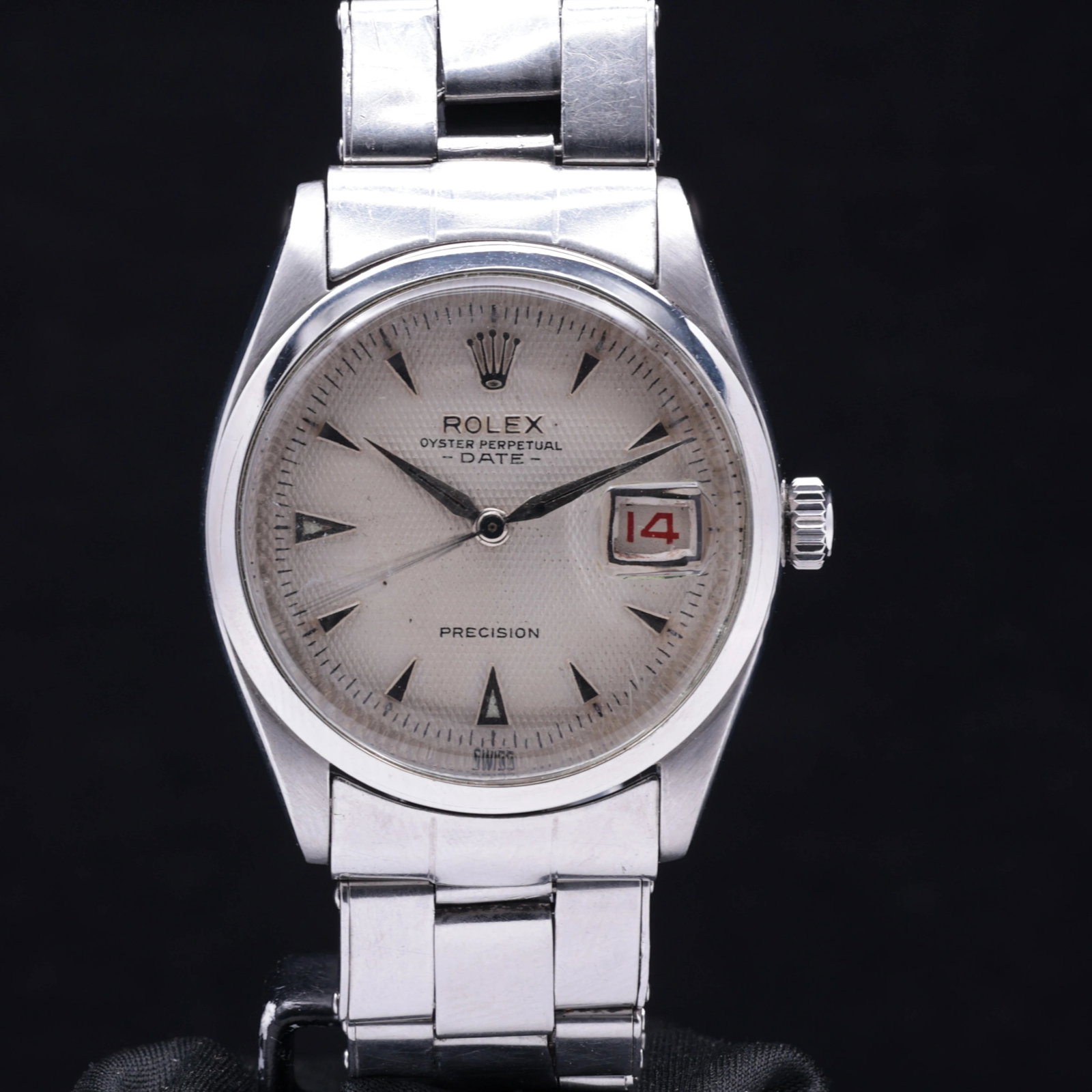 Rolex 6294 Precision Honeycomb Roulette Dial Rivited Bracelet 1954 (1 of 5)