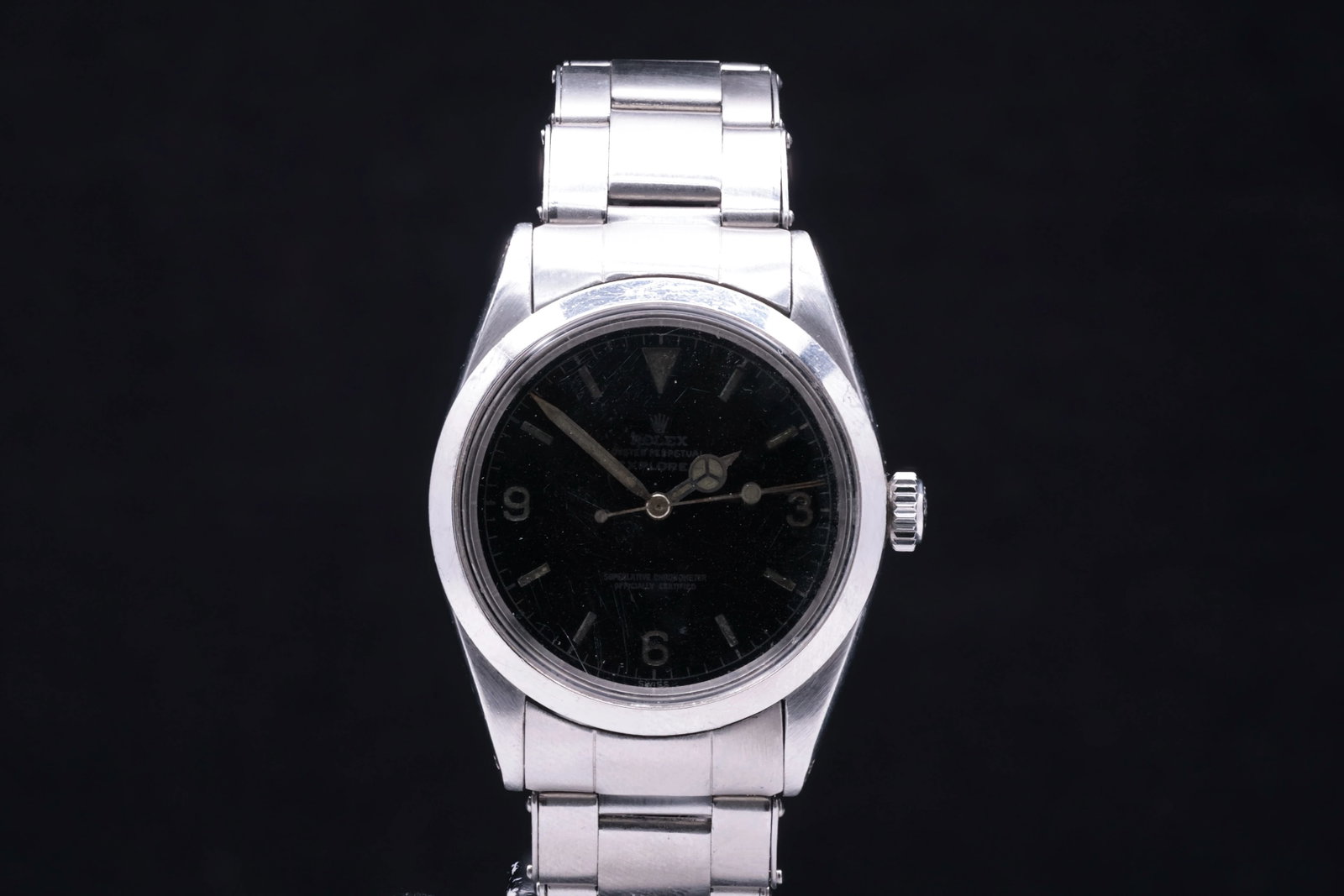 Rolex Explorer 1016 Gilt Gloss Tropical Dial Riveted Oyster Bracelet 1960 (1 of 9)