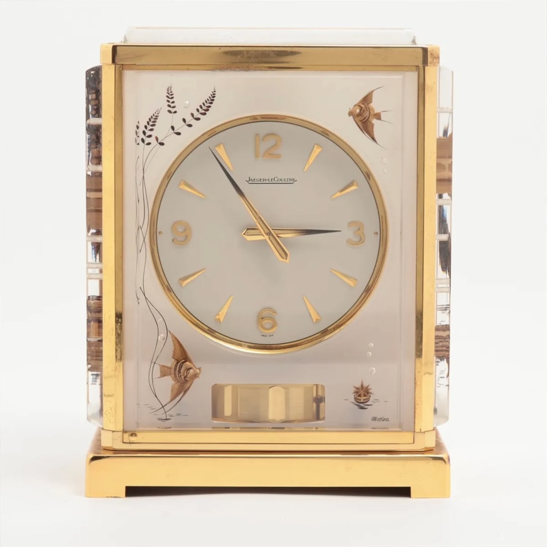 Jaeger LeCoultre Atmos Marina Angelfish Clock White Lucite (1 of 2)