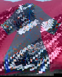 Older Silk Asian Embroidered Tunic/Robe